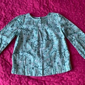 Janie and Jack flowered blouse